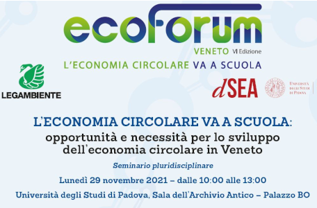 L’economia circolare va a scuola: opportunità e necessità per lo sviluppo dell’economia circolare in Veneto